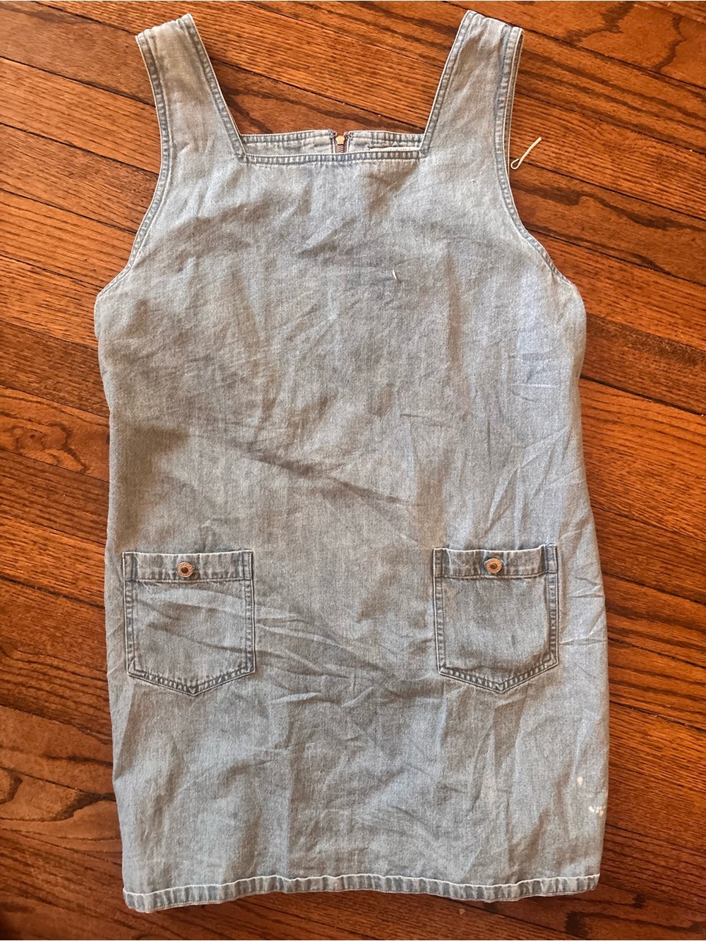 Marsh Landing Light Blue Denim Pinafore Dress